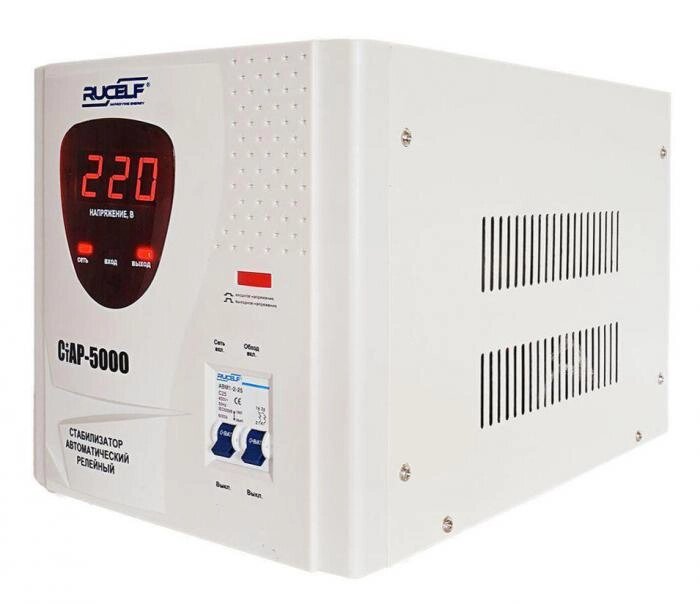Релейный однофазный стабилизатор напряжения RUCELF CTAP-5000VA для газовых котлов дома дачи от компании 2255 by - онлайн гипермаркет - фото 1
