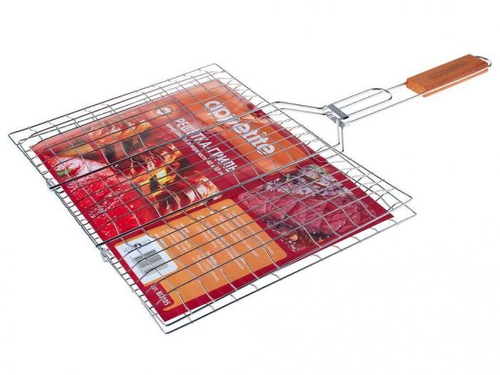 Решетка для гриля шашлыка и барбекю на мангал Appetite 40x30cm BJ2105 от компании 2255 by - онлайн гипермаркет - фото 1