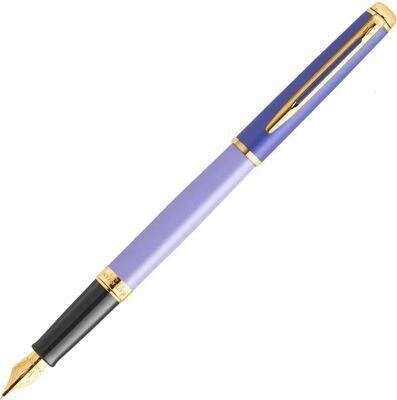 Ручка перьев. Waterman Hemisphere Colour Blocking (2179900) Purple GT F ст. нерж./позол. подар. кор. от компании 2255 by - онлайн гипермаркет - фото 1