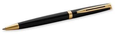 Ручка шариков. Waterman Hemisphere (CWS0920770) Matte Black GT M чернила син. подар. кор. от компании 2255 by - онлайн гипермаркет - фото 1