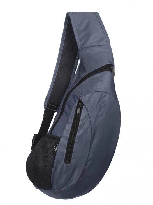 Рюкзак через плечо Mobylos Cross-X Grey 30405 бананка сумка складной из полиэстера стильный легкий от компании 2255 by - онлайн гипермаркет - фото 1