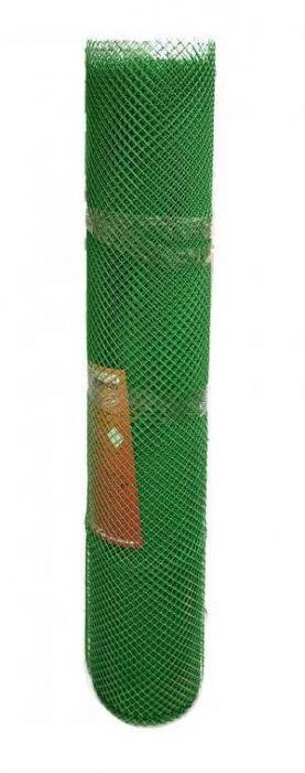 Садовая пластиковая сетка для забора ограждения клумбы птичников 15х15 зеленая 0,5х20 решетка рабица от компании 2255 by - онлайн гипермаркет - фото 1