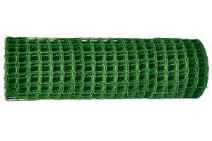 Садовая сетка пластиковая для ограждения забора RUSSIA решетка заборная 1x20 в рулоне 50x50 оградительная