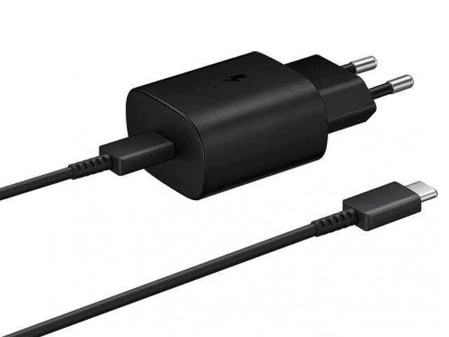 Samsung EP-TA800 + кабель USB Type-C 25W Black от компании 2255 by - онлайн гипермаркет - фото 1