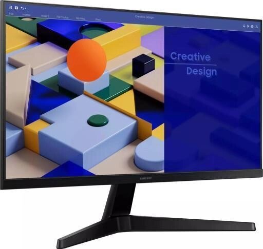 SAMSUNG Монитор 24 S24C314EAU черный IPS LED 5ms 16:9 HDMI полуматовая 250cd 178гр/178гр 1920x1080 75Hz FreeSync VGA от компании 2255 by - онлайн гипермаркет - фото 1