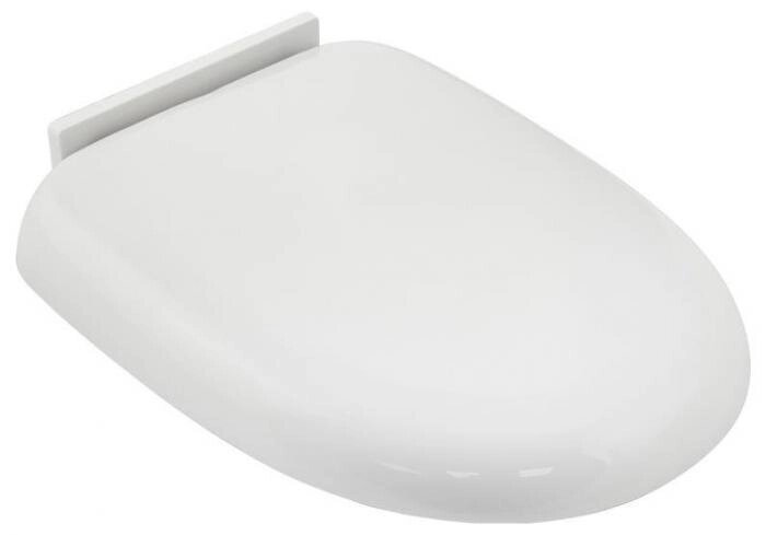 САНАКС P07 Крышка для унитаза белая пластиковая с микролифтом, заоваленная от компании 2255 by - онлайн гипермаркет - фото 1