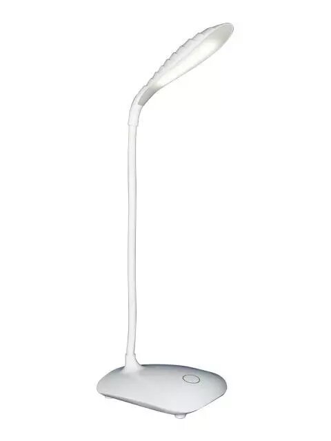 Сенсорная настольная лампа для школьника гибкая аккумуляторная Ritmix LED-310 белый светодиодный светильник от компании 2255 by - онлайн гипермаркет - фото 1