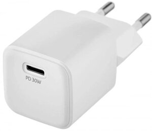 Сетевое зарядное устройство UBEAR WC04WHPD30-C, USB-C, 30Вт, 3A, белый