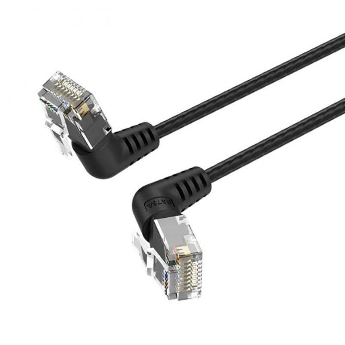 Сетевой кабель Vention UTP cat. 6a RJ45 1m Black IBOBF от компании 2255 by - онлайн гипермаркет - фото 1