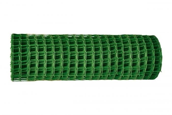 Сетка пластиковая садовая для забора ограждения решетка рабица мелкая заборная в рулоне 2x25м защитная зеленая от компании 2255 by - онлайн гипермаркет - фото 1
