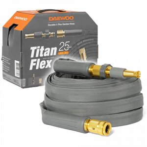 Шланг DAEWOO TitanFlex 25м, 5/8 "15мм), с комплектом для полива