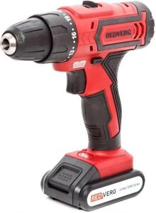 Шуруповерт REDVERG RD-SD12L/2Y, 1.5Ач, с двумя аккумуляторами