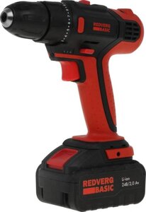 Шуруповерт REDVERG SD24L/2-2 Basic, 2Ач, с двумя аккумуляторами