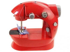 Швейная машинка Помощница ручная бытовая портативная мини машинка портняжка красная