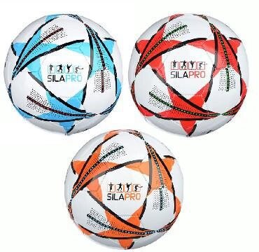SILAPRO Мяч футбольный 2 сл, р. 5, 22см, PVC 1.5мм, 3 цвета, 290гр (+-10%) 133-005 от компании 2255 by - онлайн гипермаркет - фото 1