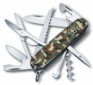 Складной нож Victorinox Huntsman, функций: 15, 91мм, камуфляж , коробка картонная [1.3713.94]