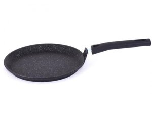 Сковорода блинная чугунная для индукционной плиты со съемной ручкой Kukmara 22 см