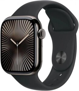 Смарт-часы Apple Watch Series 10 A2997, 42мм, черный/черный [mwwf3lw/a]