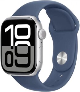 Смарт-часы Apple Watch Series 10 A2997, 42мм, синий/серебристый [mwwa3lw/a]