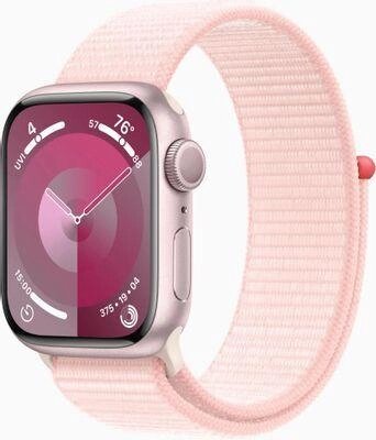 Смарт-часы Apple Watch Series 9 A2978,  41мм,  светло-розовый/розовый [mr953zp/a] от компании 2255 by - онлайн гипермаркет - фото 1