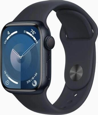 Смарт-часы Apple Watch Series 9 A2978,  41мм,  темная ночь/темная ночь [mr8w3zp/a] от компании 2255 by - онлайн гипермаркет - фото 1