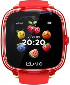 Смарт-часы ELARI KidPhone Fresh 4G, 1.4, красный/красный [kp-4g-f-r]