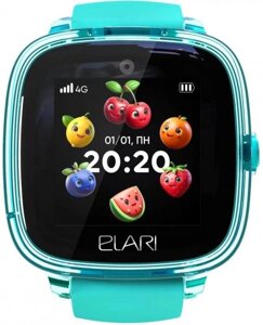 Смарт-часы ELARI KidPhone Fresh 4G, 1.4, зеленый/зеленый [kp-4g-f-gr]