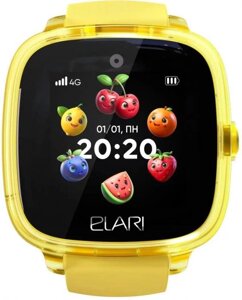 Смарт-часы ELARI KidPhone Fresh 4G, 1.4, желтый/желтый [kp-4g-f-y]