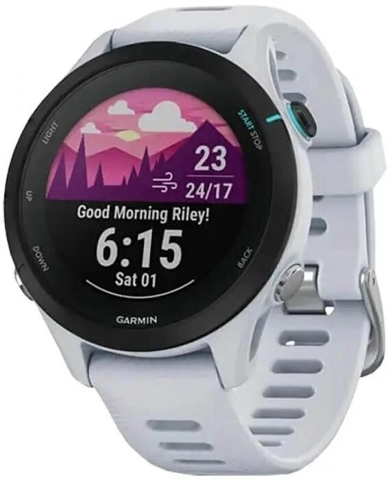 Смарт-часы Garmin Forerunner 255S,  27.5мм,  1.1,  белый/черный [010-02641-33] от компании 2255 by - онлайн гипермаркет - фото 1