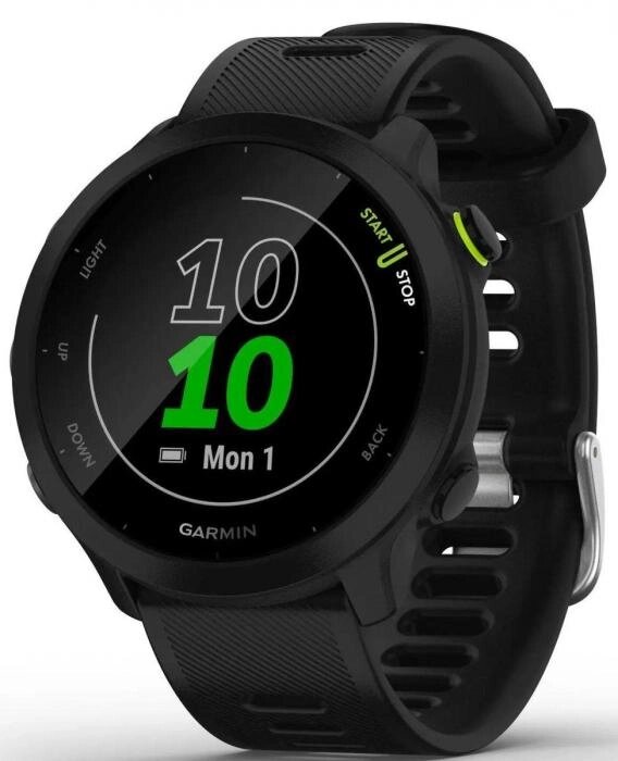 Смарт-часы Garmin Forerunner 55,  42мм,  1.04",  черный/черный [010-02562-10] от компании 2255 by - онлайн гипермаркет - фото 1