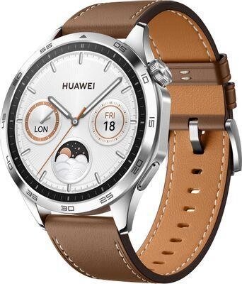 Смарт-часы Huawei Watch GT 4 Phoinix-B19L,  46мм,  1.43",  коричневый/серебристый [55020bgx] от компании 2255 by - онлайн гипермаркет - фото 1