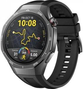 Смарт-часы Huawei Watch GT 5 Pro Vili-B29F, 1.43", черный/черный [55020dgh]