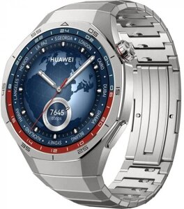 Смарт-часы Huawei Watch GT 5 Pro Vili-B29M, 46.3мм, 1.43", серый/титановый серый [55020dgg]