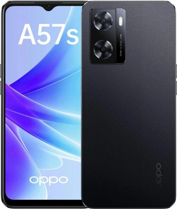 Смартфон OPPO A57s 4/64Gb,  CPH2385,  черный от компании 2255 by - онлайн гипермаркет - фото 1