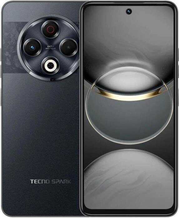 Смартфон TECNO Spark 30 8/128Gb,  черный от компании 2255 by - онлайн гипермаркет - фото 1