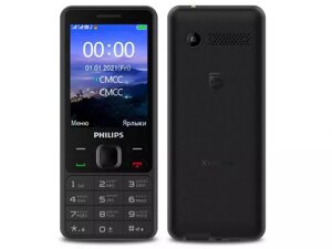 Сотовый телефон Philips E185 Xenium Black