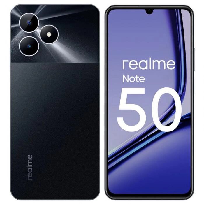 Сотовый телефон Realme Note 50 3/64Gb Black от компании 2255 by - онлайн гипермаркет - фото 1