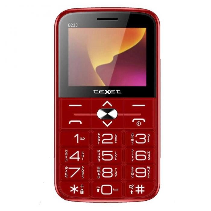 Сотовый телефон teXet TM-B228 Red от компании 2255 by - онлайн гипермаркет - фото 1