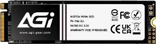 SSD накопитель AGI AI198 AGI256G66AI198 256ГБ, M. 2 2280, PCIe 3.0 x4,  NVMe,  M. 2 от компании 2255 by - онлайн гипермаркет - фото 1