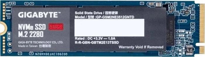 SSD накопитель GIGABYTE NVMe GP-GSM2NE3512GNTD 512ГБ, M. 2 2280, PCIe 3.0 x4,  NVMe,  M. 2 от компании 2255 by - онлайн гипермаркет - фото 1