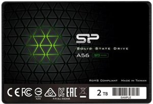 SSD накопитель silicon power ace A56 SP002TBSS3a56A25 2тб, 2.5", SATA III, SATA