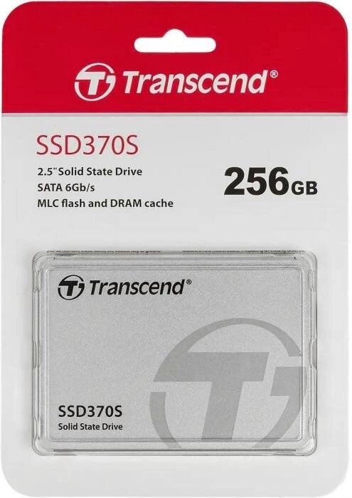 SSD накопитель Transcend 370S 256ГБ, 2.5", SATA III,  SATA [ts256gssd370s] от компании 2255 by - онлайн гипермаркет - фото 1