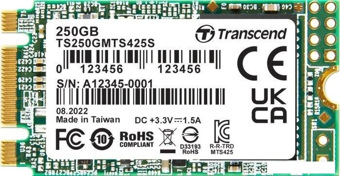 SSD Transcend 425S 250GB TS250GMTS425S от компании 2255 by - онлайн гипермаркет - фото 1