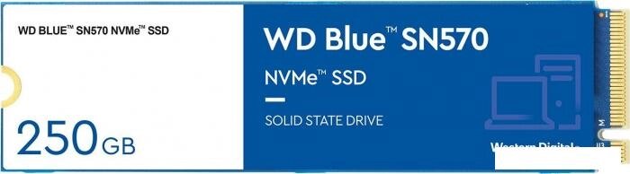 SSD WD Blue SN570 250GB WDS250G3B0C от компании 2255 by - онлайн гипермаркет - фото 1