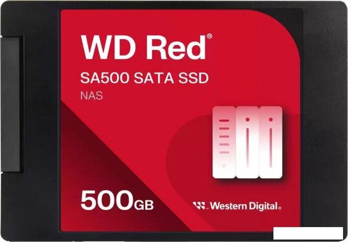 SSD WD Red SA500 NAS 500GB WDS500G1R0A от компании 2255 by - онлайн гипермаркет - фото 1