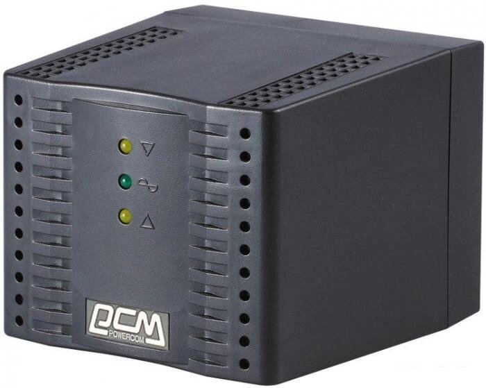 Стабилизатор напряжения Powercom TCA-3000 (черный) от компании 2255 by - онлайн гипермаркет - фото 1