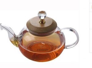 Стеклянный заварочный чайник ZEIDAN Z-4306 заварочник для заварки чая 1 литр заварочник заварник стекло