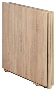 Стол-книжка узкий раскладной кухонный обеденный трансформер MP26 Дуб Сонома деревянный на кухню