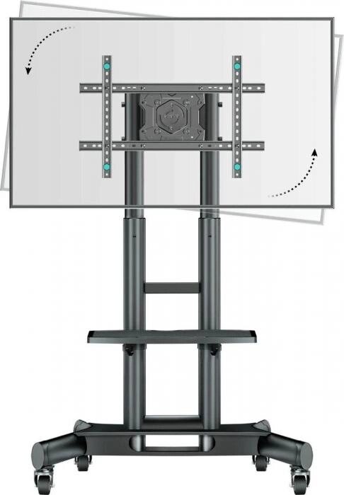 Стойка для телевизора ONKRON TS1551 R, 40-75", напольный, мобильный,  черный от компании 2255 by - онлайн гипермаркет - фото 1