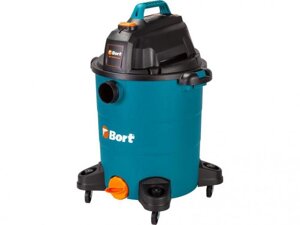 Строительный промышленный моющий пылесос Bort BSS-1530-Premium профессиональный для строительной пыли